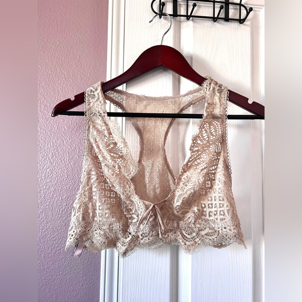 Victoria’s Secret eyelet, crochet bralette